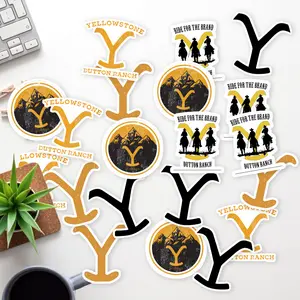 Stickers Pack 20 Pcs Yellowstone Luggage Bike Colorful Guitar Vinyl Aesthetic Bottle Skateboard Bumper Laptop Water Waterproof Car