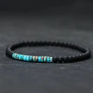 New Minimalist 4mm Emperor Onyx Bracelet. Unisex for Men & Women. Perfect for Meditation & Yoga. messed  up  bracelet  en embroidery  floss  bracelets
