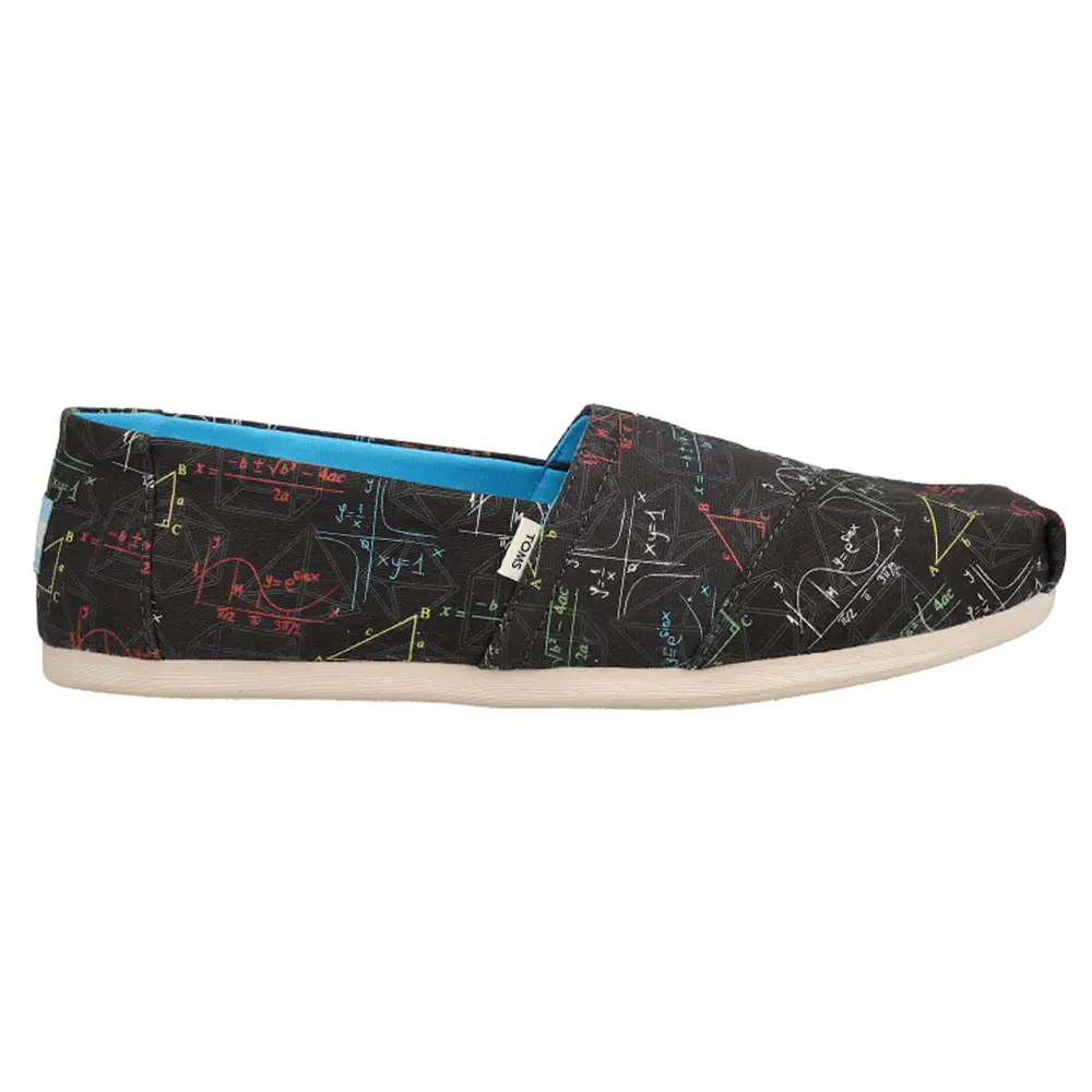 TOMS Womens Alpargata Slip On Flats Casual - Black