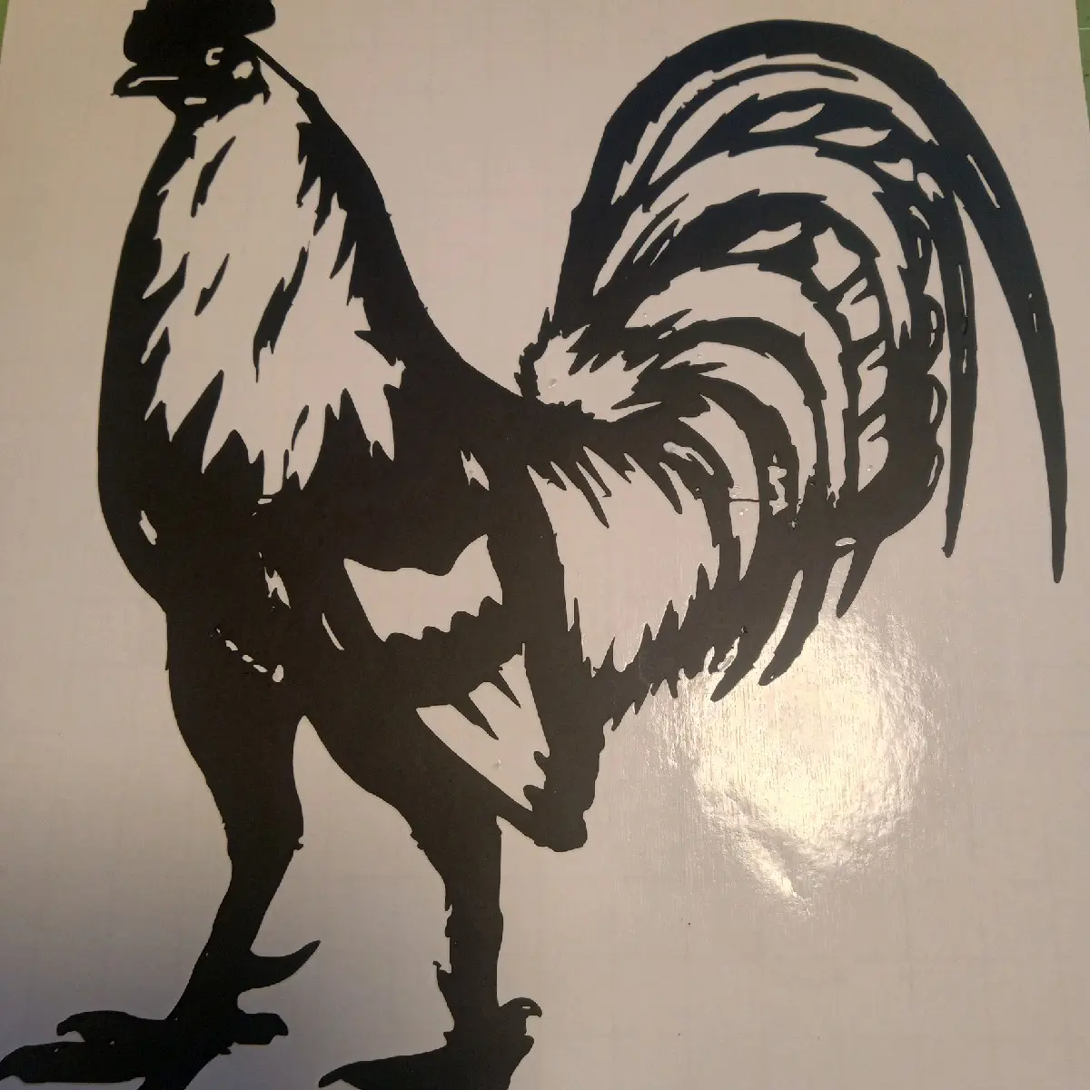 Grey Gamefowl Decal - Customizable Decoration for Cars & Trucks - High-Quality Design for Enhanced Styling