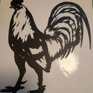 Grey Gamefowl Decal - Customizable Decoration for Cars & Trucks - High-Quality Design for Enhanced Styling