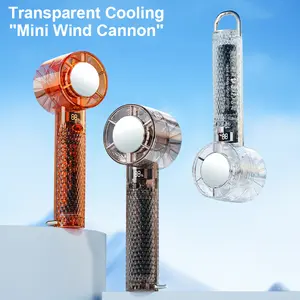 Portable Handheld Turbo Fan, 100 Gear Wind,3 IN 1 Hand Fan Rechargeable with Air Turbo Tech Cooling Fan for Outdoor Activities, Travel, Working fathersdaygift