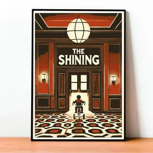 The Shining Poster, Stephen King Wall Art, Kubrick Movie Print, Horror Book Cover