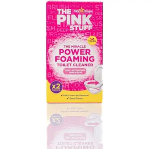 Stardrops - The Pink Stuff - The Miracle Power Foaming Toilet Cleaner - 2 Treatments - Self Activating Pink Foam