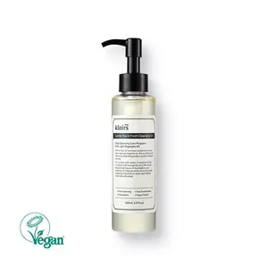 [Dear, Klairs Official Shop] Gentle Black Fresh Vegan Cleansing Oil - Composed of natural Black Bean, Black Sesame, Black Currant Seed oil for gentle, non-irritating cleanser for sensitive skin Makeup Makeup Remover