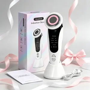 New Seven-In-One Facial Beauty Device, USB Rechargeable, Portable Home Care Equipment, Suitable for Eyes, Face, Neck, Unisex Holiday Gift