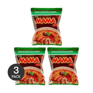 MAMA Thai Instant Noodles - Duck Flavor (3 Pack) | 55g Each | Authentic Thai Taste
