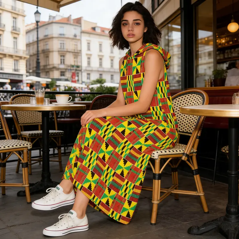 chinese dress ladies Asana Kente Maxi Dress main image 1