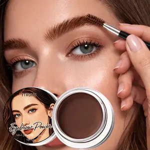 YTRUNS Eyebrow Mascara 6 Colors, Tinted Brow Color with Brush Applicator, Long Lasting Waterproof Formula, Natural Feathered Brows Effect, Quick Dry Non-Clumping, Brow Shaping Filling & Styling Makeup, Eyebrow Dye Paste