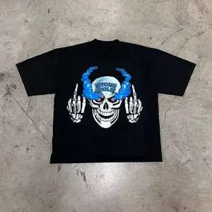 Summer Basic Crew Neck Short Sleeve T Shirt Men Custom Screen Printing Thick Cotton Oversized Graphic T Shirts
