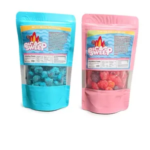 Sour Blue Raspberry Burst +Sour Pink Bubblegum burst 6oz (12oz total) chewy candy tiktok viral Snack