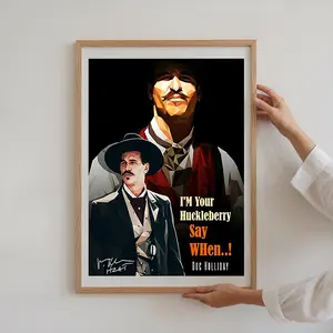 Doc Holliday Tombstone Movie Poster Wall Art For Living Room Modern Wall Decor For Bedroom Kitchen Office Decor No Frame