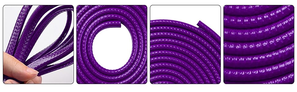 32ft(10m) Anti-Scratch Car Door Edge Guards: U-Shaped Edge Protector Strip for Auto Vehicles Door Rubber Seal Trim Build in Metal Sheet for Most Car Rucks SUV No Glue Installation, Purple
