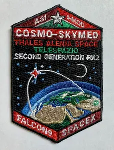 ORIGINAL SPACEX CSG-2 COSMO SKY MED FALCON 9 MISSION PATCH 3 Italy Satellite