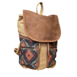 Olay Aztec Print Tan Backpack LB178