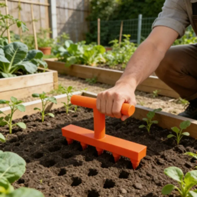 Adjustable Seed Spreader for Garden | Depth & Spacing Control Planting Tool for Vegetables Flowers Outdoor