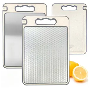 4 in 1 Defrosting Tray with Cutting Board & Knife Sharpener, 1 Count Quickly Defrost Frozen Meat & Food Chopping Board, Kitchen Tool for Home Dining Room