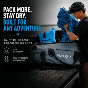 DryPack Waterproof Roll-Top Duffle Bag (40L, 60L, 100L) – Heavy-Duty Dry Bag for Travel, Beach & Outdoor Gear