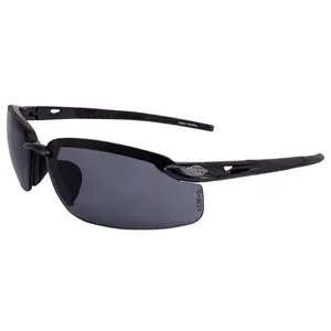 Crossfire ES5 Safety Glasses Pearl Black with Smoke Lenses