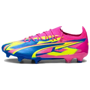 Men's Puma Ultra Ultimate AG Football Cleats - Football Shoe with Round Toe, Lace-Up Closure, House White Official Trending Shoes (Maison Mihara)