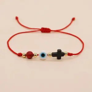 Evil eye red string adjustable bracelets