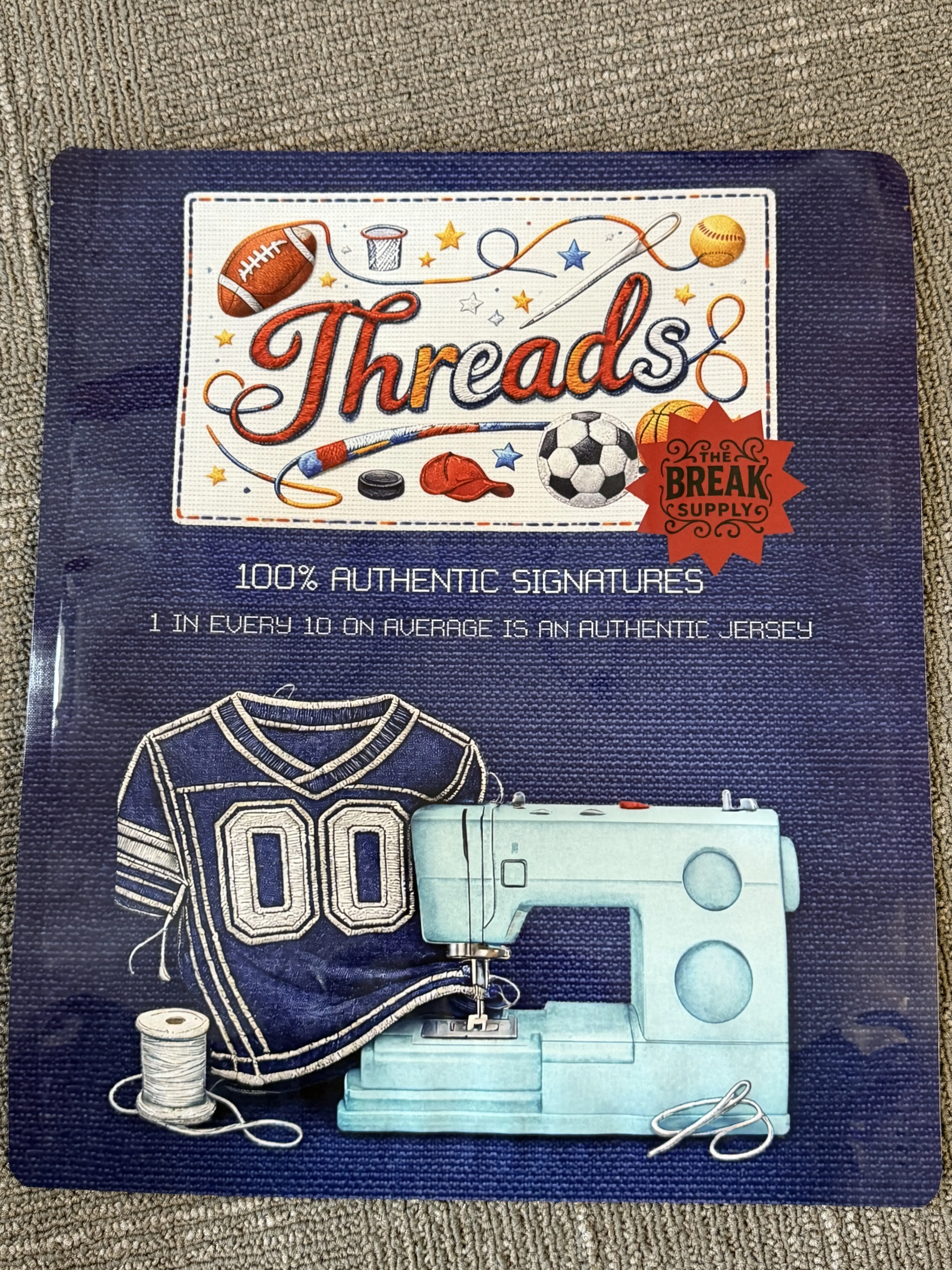 Team Break -  Autographed Memorabilia Jersey Item "Threads"