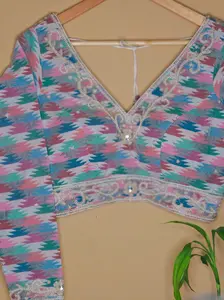 Nepali Dhaka Embroidery Blouse