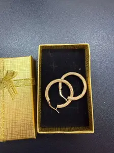 Gold Snowflake Hoop Earrings 3 Pasó