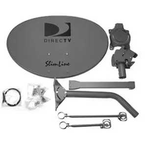212 MAIN Aesthetic Heavy Duty DIRECTV SLSPF Slim Line Satellite TV Dish Antenna - No LNB, No Accessories, Includes Mount