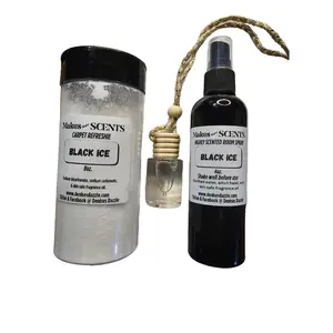 Makes More Scents Black Ice Bundle - Car Diffuser Scented Diffuser & Highly Scented Room Spray for Home & Car