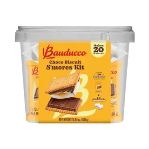 Bauducco Choco Biscuit Cookies – Crispy Chocolate-Covered Biscuits, Individually Wrapped for Snacking, Dessert, and Lunch Boxes, 15.2 oz (Pack of 24)
