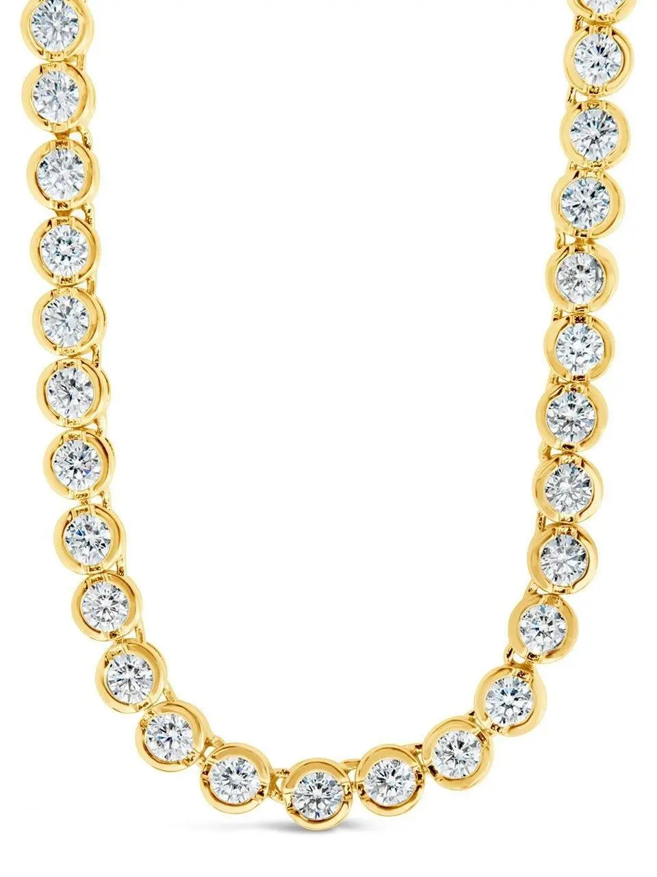 Helene Bezel CZ Tennis Necklace Helene Bezel CZ Tennis Necklace