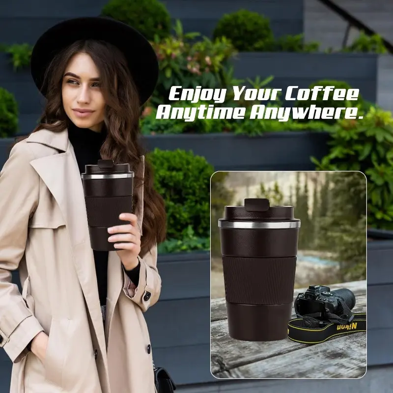 510ML Stainless Steel Vacuum Insulated Water Bottle, Dual-Layer Thermos Flask for Hot & Cold Drinks, Perfect Gift for Camping Travel