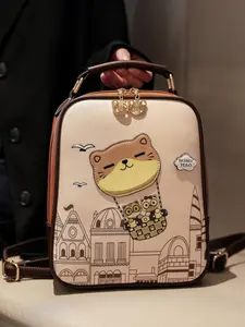Fashion Cartoon Cat Pattern Backpack, Casual Large Capacity School Bag for Women & Girls, Casual Trendy Versatile High-quality Daily Commuting Bag