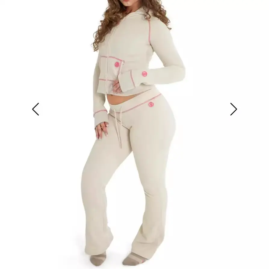 2025 Women's cardigan, long-sleeved and long pants fashion set