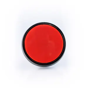 Large Red Plastic Mechanical Push Button