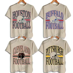 Vintage All Team Football Sand T-Shirt – Retro Hometown Game Day Tee, Throwback Football Graphic Shirt, Unisex Fan Gift