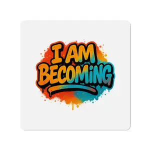 I Am Becoming Die-Cut Magnet | Motivational Graffiti Sticker