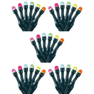 Home Heritage 33' Wrapped Dome Holiday Lights, App Control, 100 RGB LEDs, 5 Pack