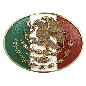 Ariat Men's Mexican Flag Colors with Eagle Motif Buckle A37013
