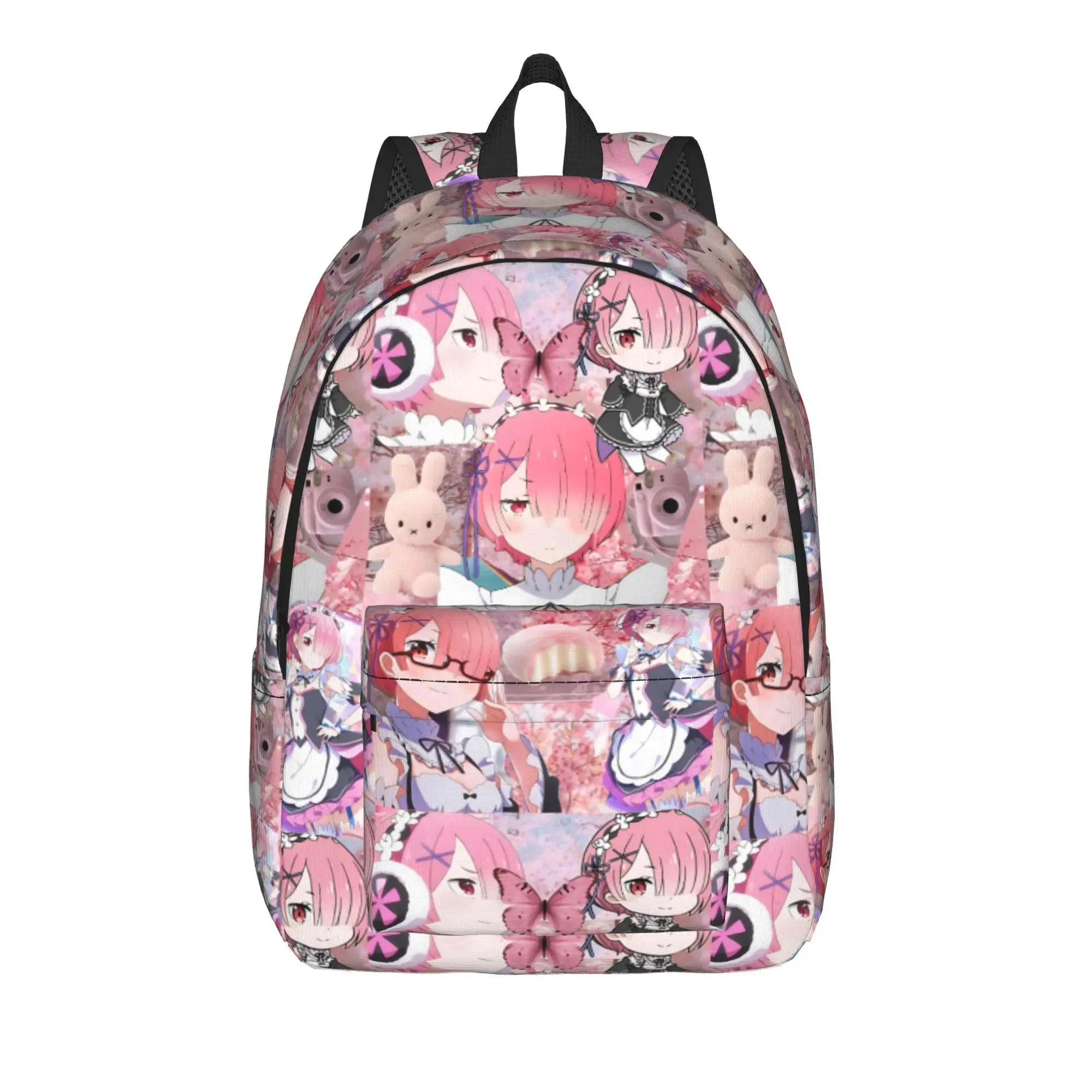Fashion Re ZERO Anime Backpack  Mochilas Harajuku Design School Retro Washable Rucksack