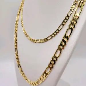 14k Gold-Plated Figaro Chain,24 inches long, 6mm wide. Our 14k Gold -Plating Stands Out Amongst The Rest chains for franco  chain goldplated chains exquisite jewelry jewelry gift fashion trendy
