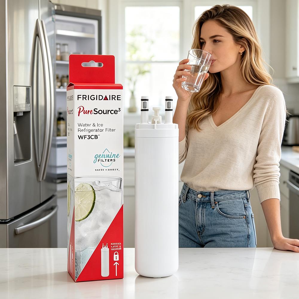 WF3CB Refrigerator Water Filter Replacement for PureSource 3, 706465, WF425, PS3412266, AP4567491, 242017800 Refrigerator Water Filter