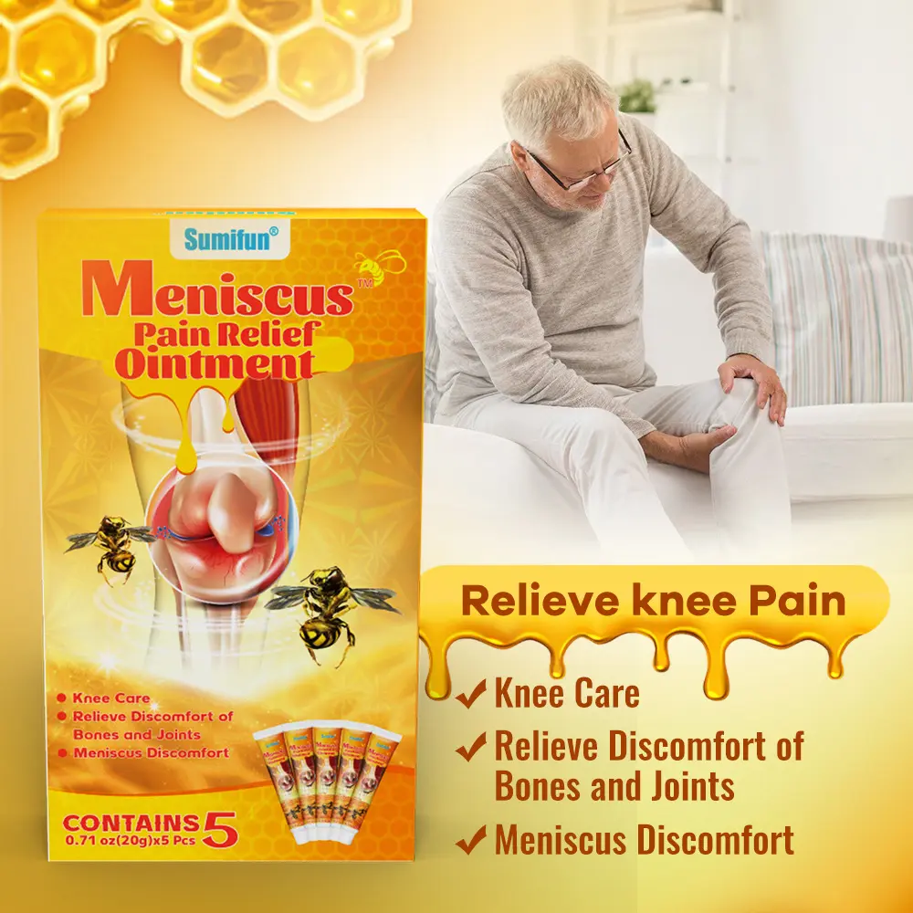 Sumifun Pain Relief Cream with Bee Venom for Joint and Knee Pain Relief, Therapeutic Body Massage Ointment for Muscle Soreness, 20g, Knee Pain Relief Products, Healthcare