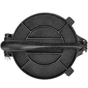 Heavy Duty 8 Inch Cast Iron Corn/Flour Tortilla Press, Roti Press, Tortillero