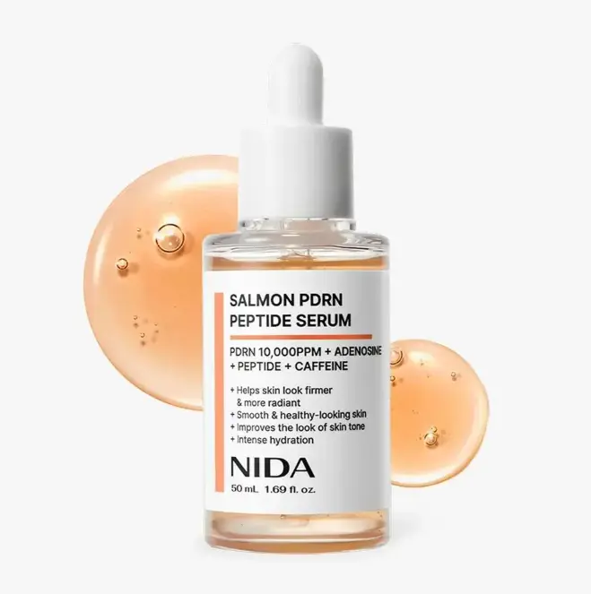 NIDA Salmon PDRN Peptide Serum – Wrinkle Reduction, Firming, Hydrating & Barrier Repair | Korean Anti-Aging Serum with Salmon PDRN & Peptide