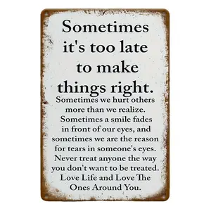 Fun Metal Signage for Home & Porch Decor, Durable Iron Material, Easy Hanging Design, Perfect Gift for Holiday Season