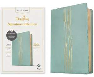 NLT Thinline Reference Bible, Dayspring Signature Collection, Filament Enabled (Leatherlike, Sage, Red Letter) -- New Living Translation - Bible