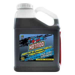 HOTROD Septic & Drain Field Emergency Treatment - Reduces Solids in Tank and Leach Field - Extends Septic System Life and Prevents Costly Repairs - Industrial Grade - Easy to Use - Safe on Piping and Plumbing - 1 Gallon