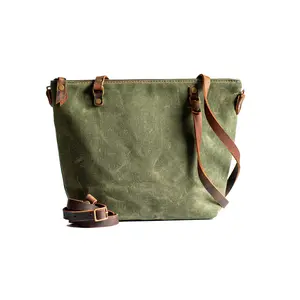 Handmade Waxed Canvas Tote | Small | The Minimalist